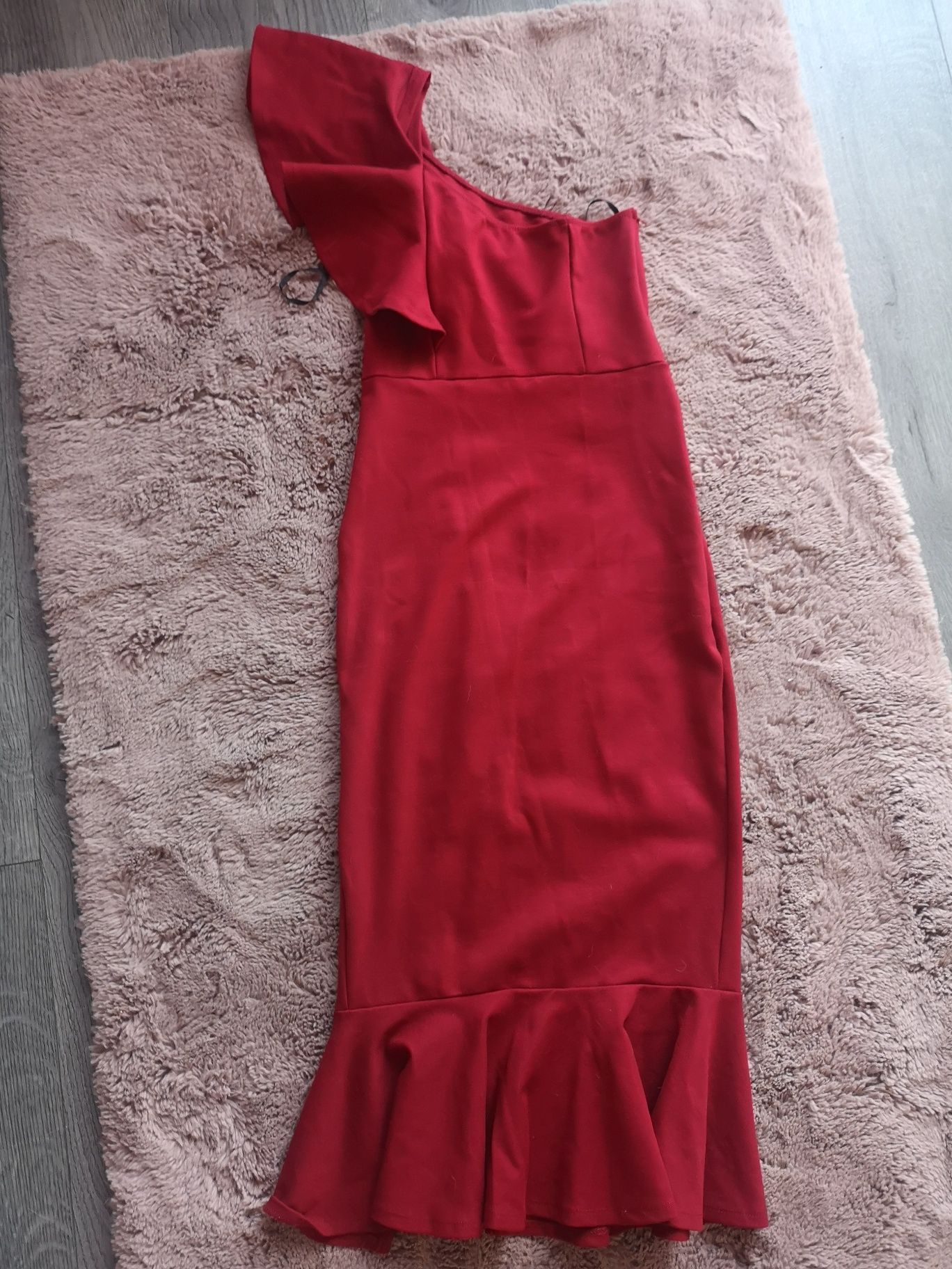Bordowa sexy red dress