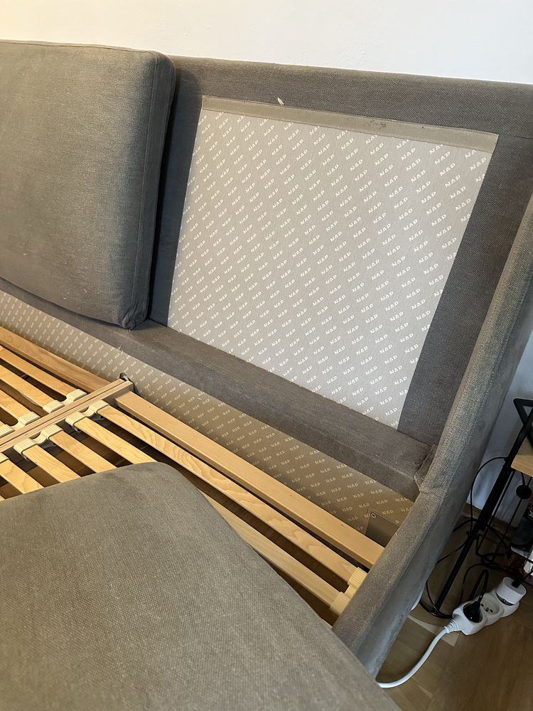Łóżko 160x200 NAP z dnem, tapicerowane