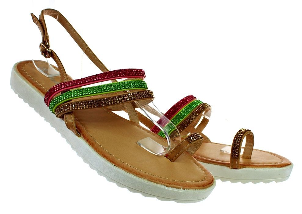 Rozmiar: 39 Sandały Japonki Buty Damskie Kolorowe 6011