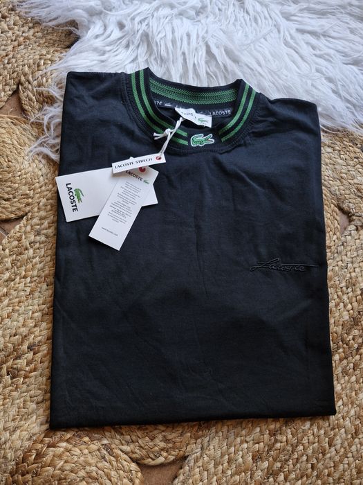 Zestaw męski bawełna spodenki krotkie tshirt lacoste krokodyl 2xl xl