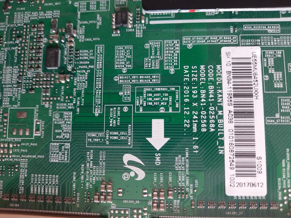 Płyta główna samsung UE65RU7172U UE55MU6452U
