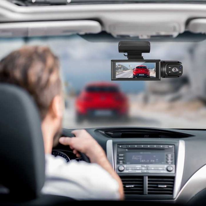 Kamera samochodowa podwójna ŚRODEK Full HD wideorejestrator 1080P