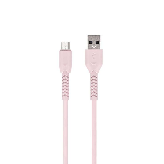 Kabel Maxlife MXUC-04 USB - microUSB 1,0m 3A różowy