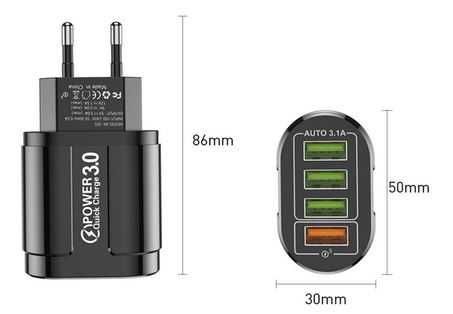 Ladowarka 48W ładowarka USB szybkie ładowanie QC 3.0