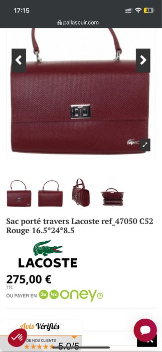 Сумка Lacoste, оригінал