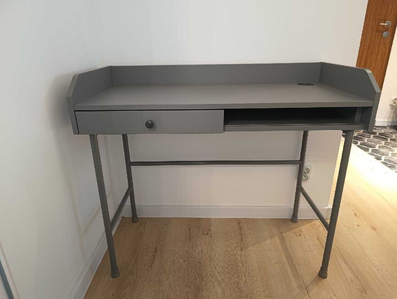 Biurko Ikea Hauga 100x45cm szkolne dla dziecka dzieci regulowane BDB