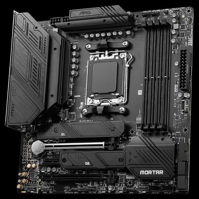 MSI MAG B650M MORTAR WiFi (AM5 DDR5) Материнська плата НОВА!