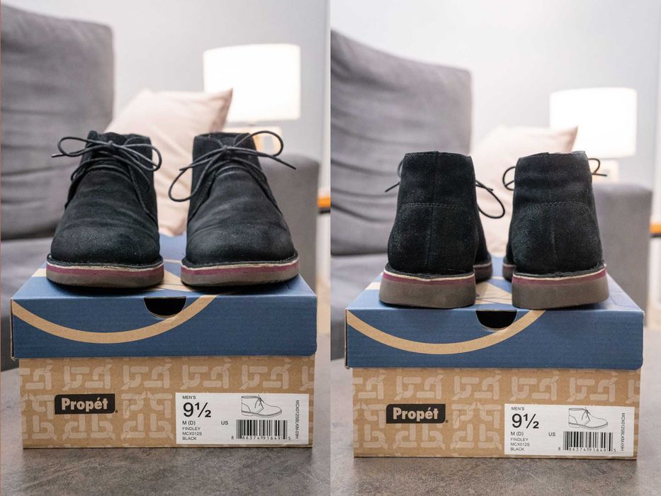 Чорні замшеві черевики-дезерти Propet, розмір 42 US9.5, стопа 270мм