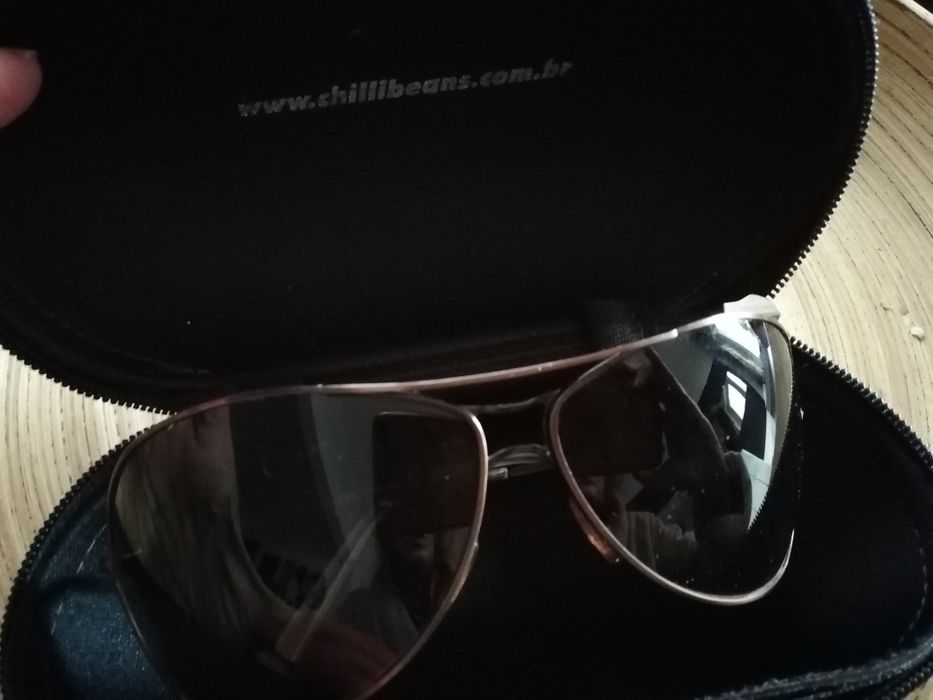Óculos Sol aviador cor bronze dégradés Chilli Beans