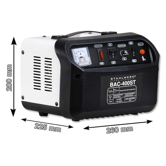 Профессиональное зарядное устройство аккумулятора 12/24v