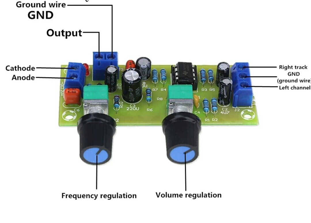 Предварительный усилитель. DC 10-24V сабвуфер. 22-300Hz фильтр частот