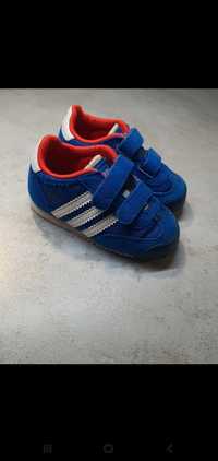 Adidas buciki na rzepy adidasy dragon 20 niebieskie chłopięce