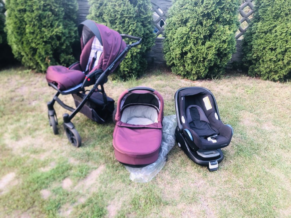 3w1! Wózek Jedo + fotelik isofix Maxi Cosi. Gondola+Spacerówka+Fotelik