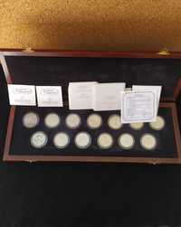 Conjunto de medalhas em prata Philae