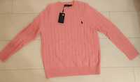 Sweter Polo Ralph Lauren różowy rozmiar Xl