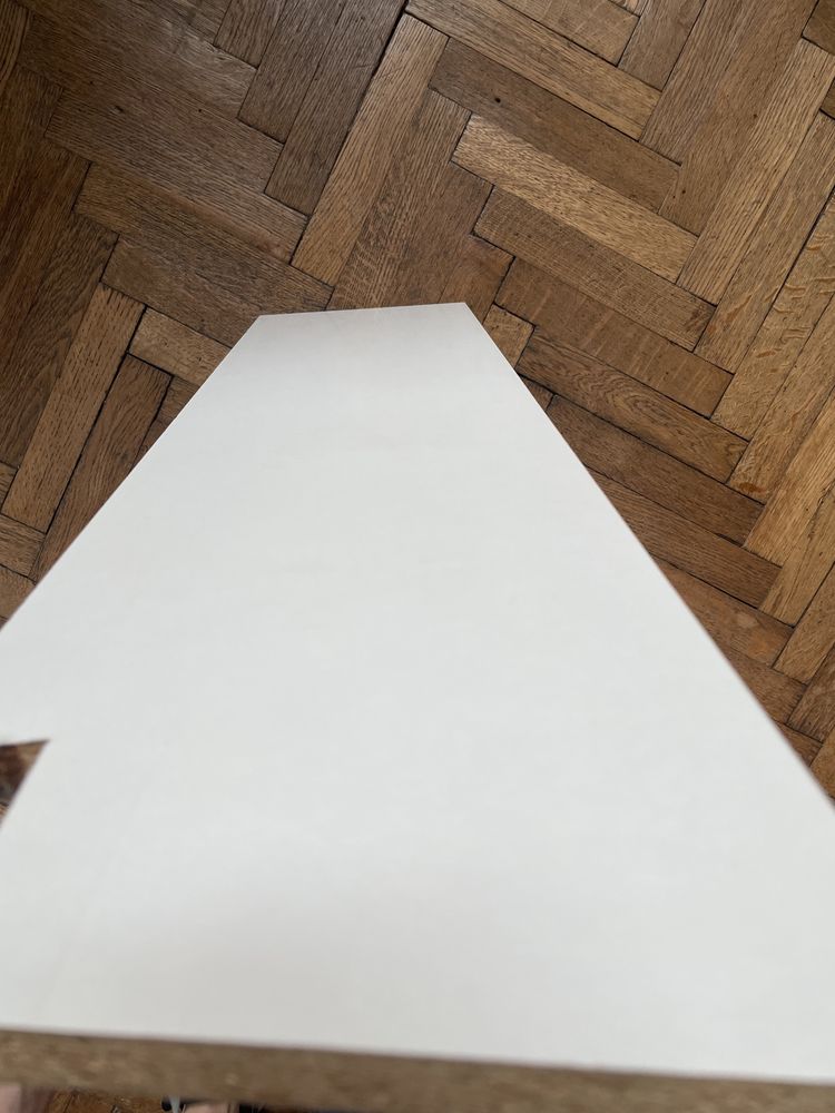 Biała półka ścienna 80 cm