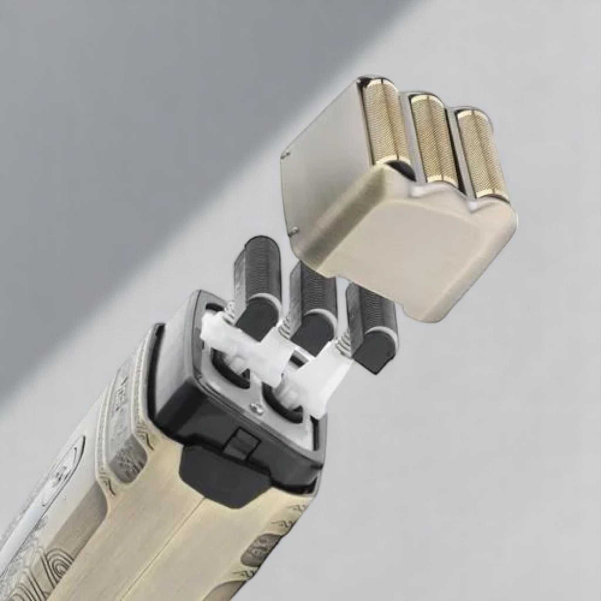 Электробритва VGR V-335Gold шейвер 3-е лезвие триммер LED-дисплей