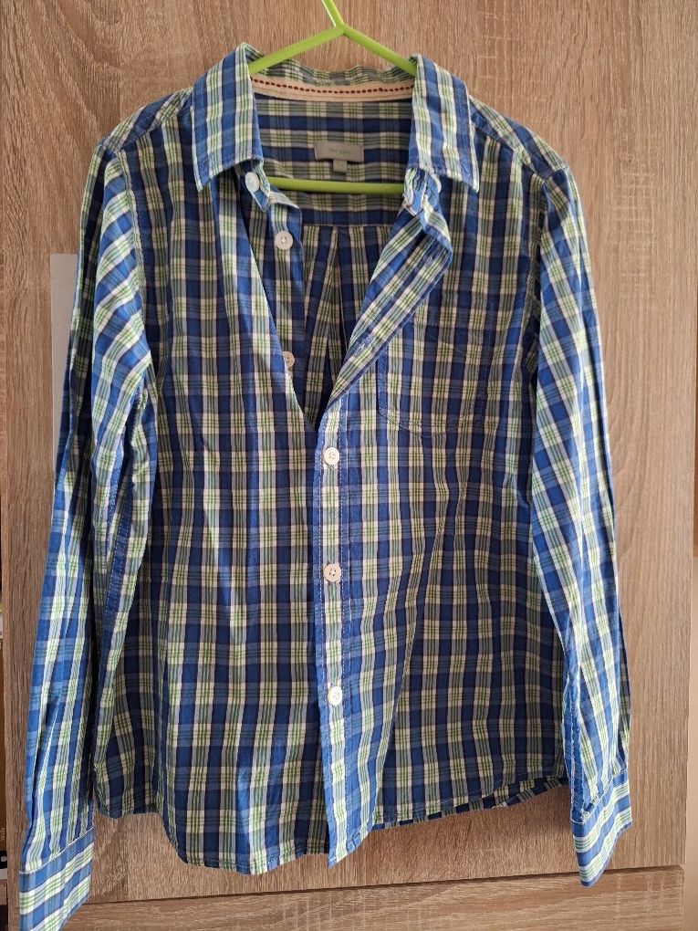 Koszula chłopięca w kratkę z długim rękawem Tex-Kids, 7–8 lat