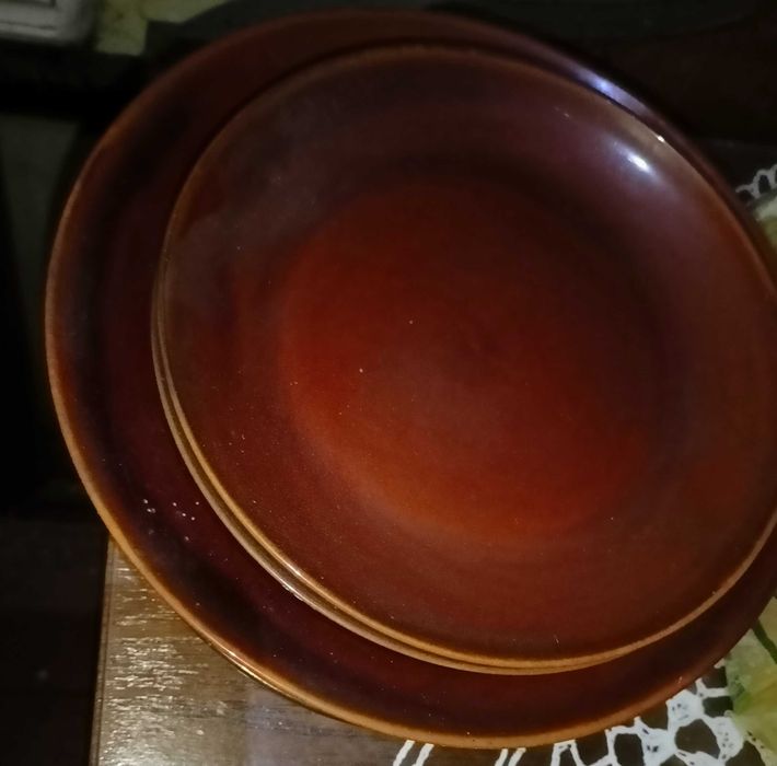 Talerze Pruszków antyk PRL vintage