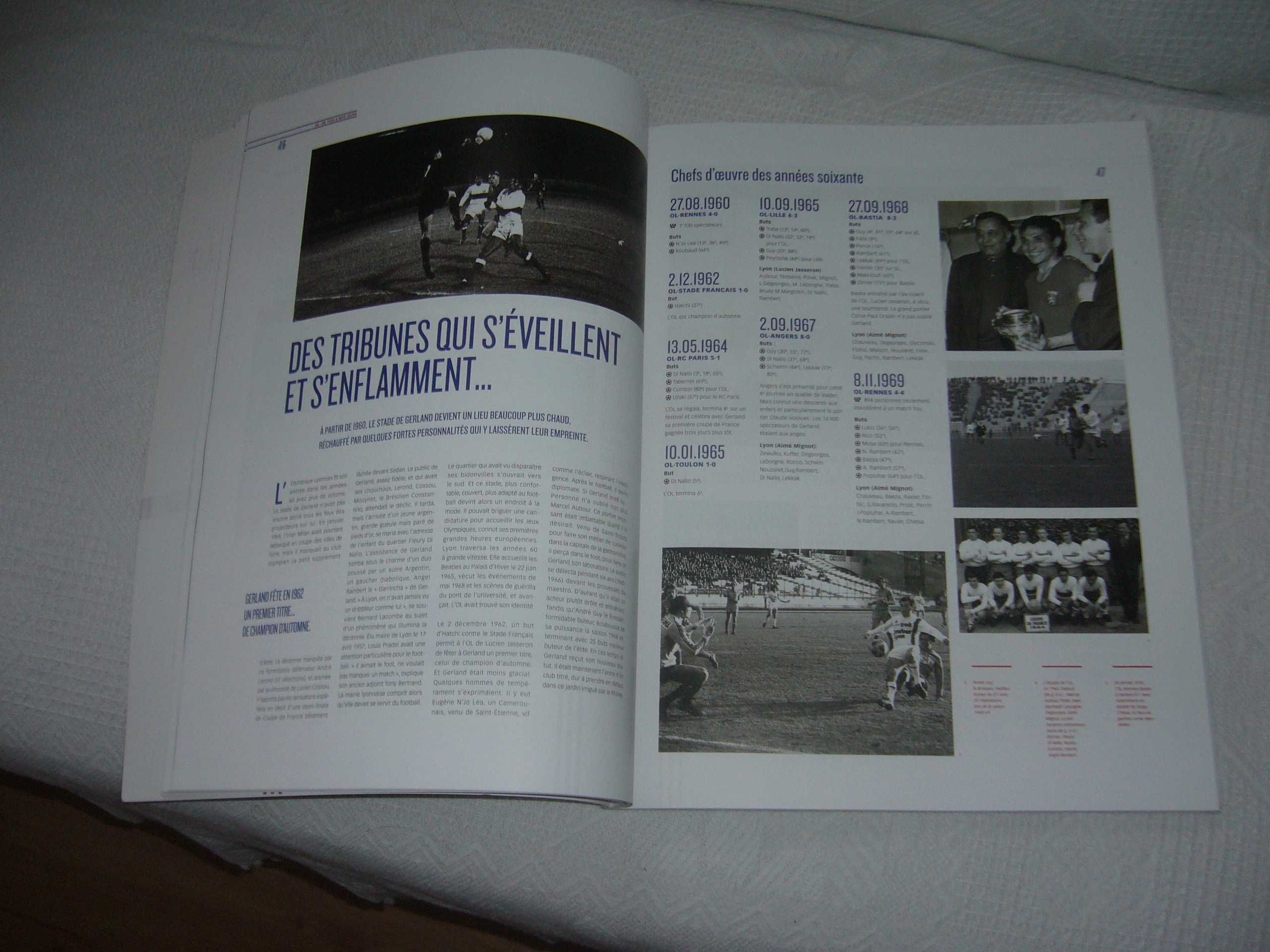 Książka oryginalna Olympique Lyon - historia klubu.