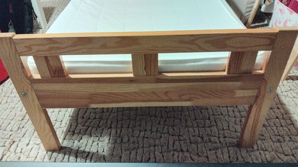 Łóżko rama łóżka 70 x 170 cm dziecięce Kritter ikea lite drewno