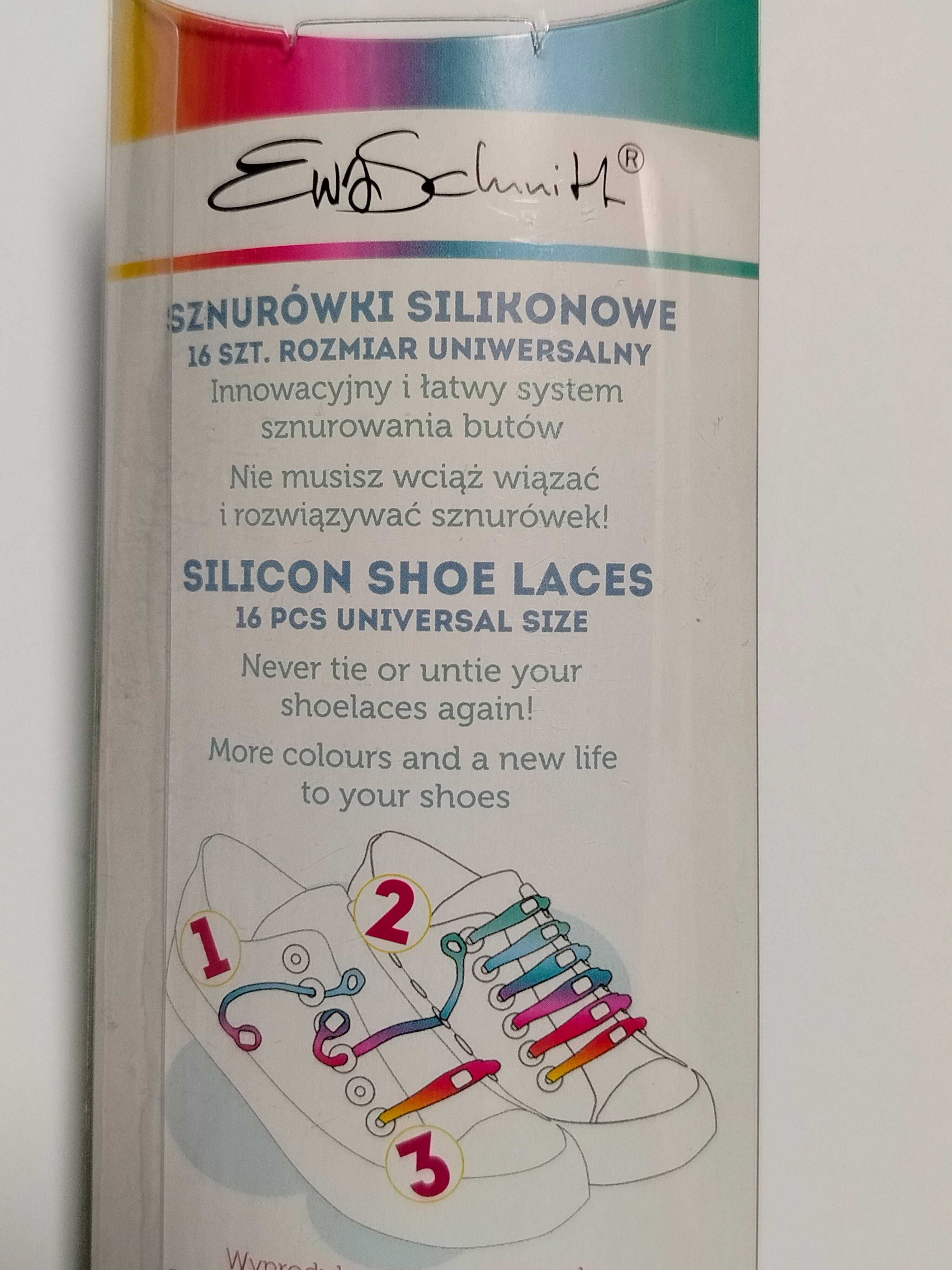 sznurówki silikonowe bez wiązania różowe 16 sztuk