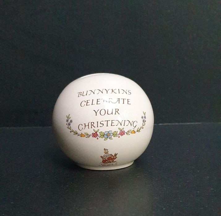 Porcelanowa Skarbonka Z Okazji Chrztu Firmy Royal Dulton