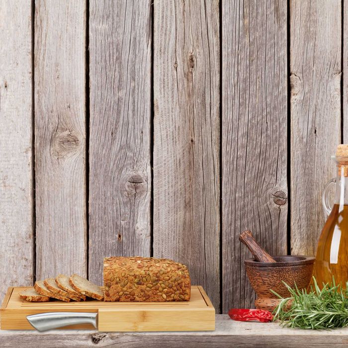 Deska do krojenia do pieczywa bambus Relaxdays