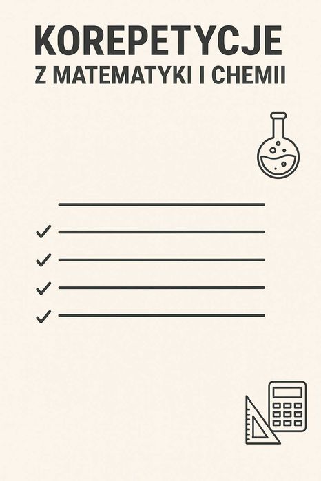 Korepetycje z chemii i matematyki