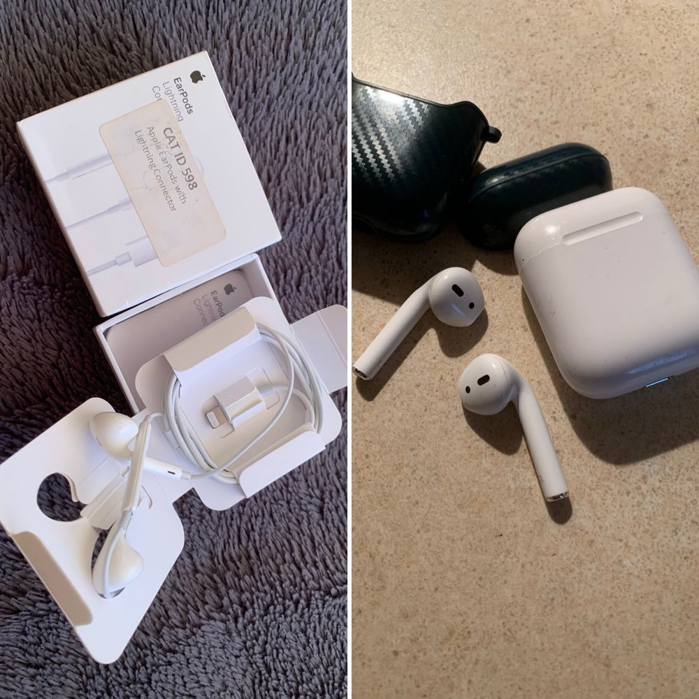 AirPods 1generacji i EarPods (lightning)