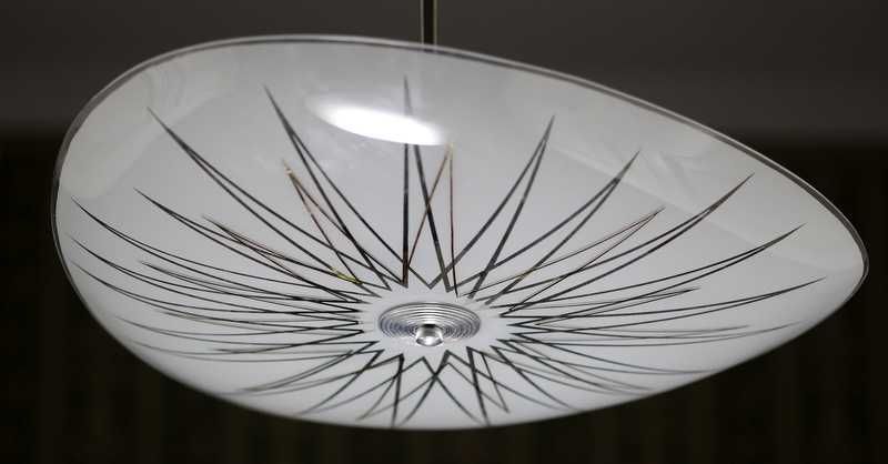 Dizajnerska Szklana lampa Napako lata 70-te Czechosłowacja Vintage