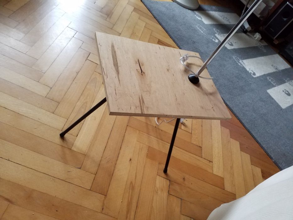 Lampa stojąca ze stolikiem loft do wyboru i inne rzeczy loft rustykaln