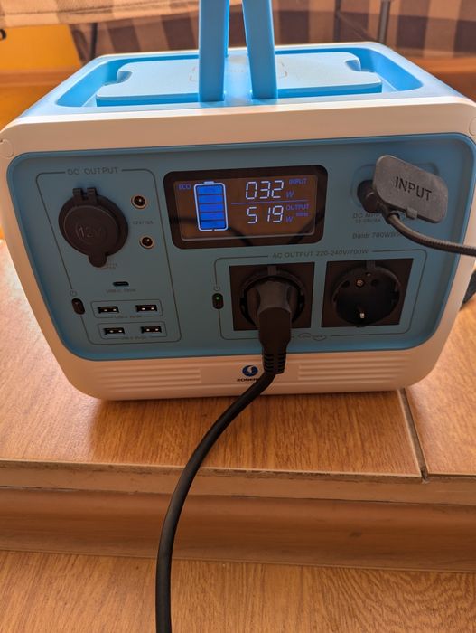 Зарядна станція zonergy 700w 537wh bluetti eb55 lifepo4