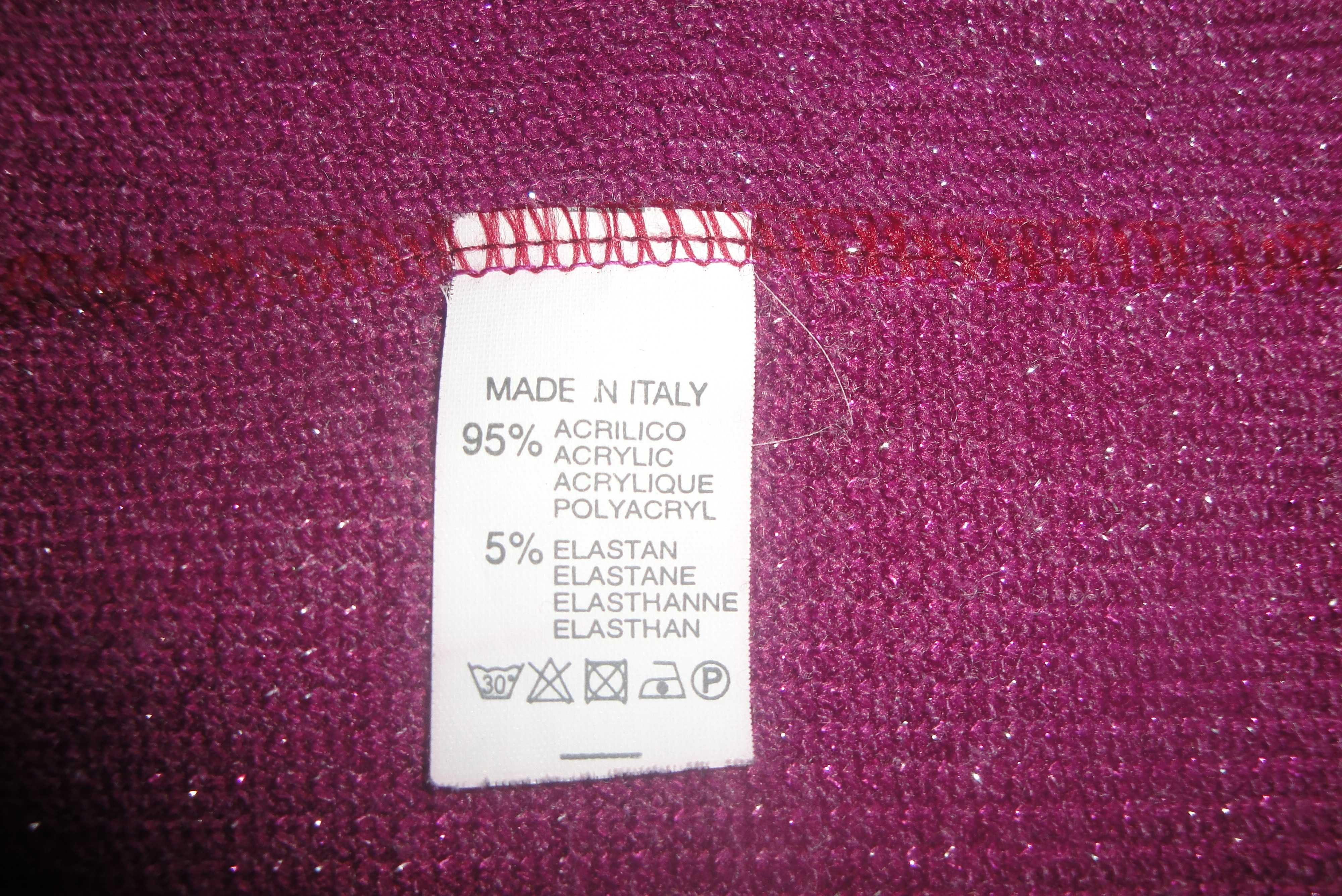 Kardigan Made In Italy kolor amarantowy roz. XL/XXL