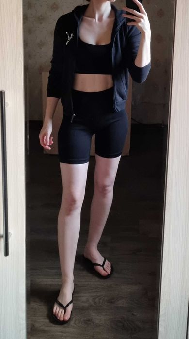 Чорна кофтинка з капюшоном Puma, розмір XS-S/42-44, 140-165 см