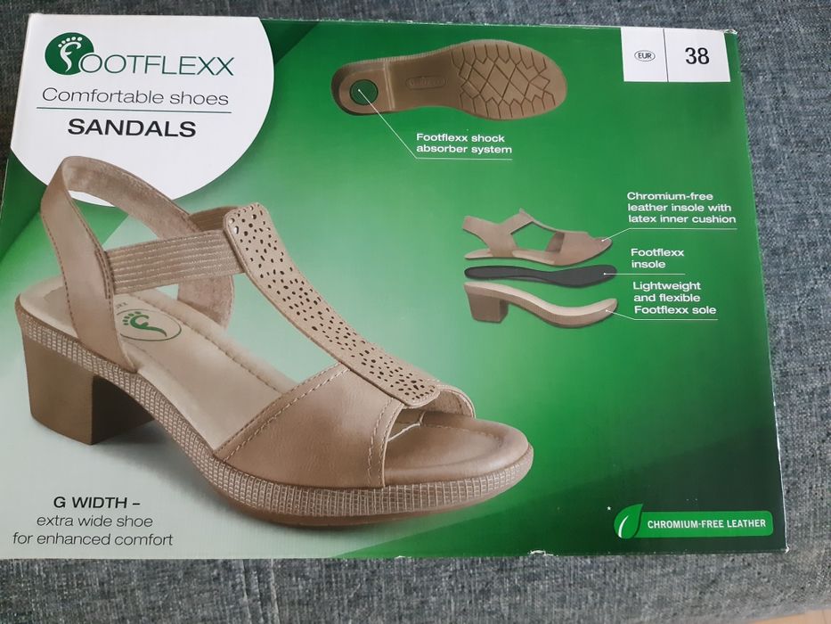 Sandałki wkładka footflex