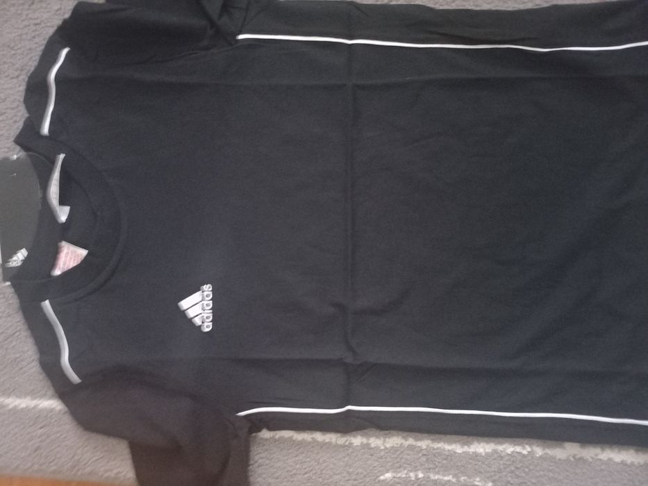Nowa Koszulka Adidas chłopięca czarna