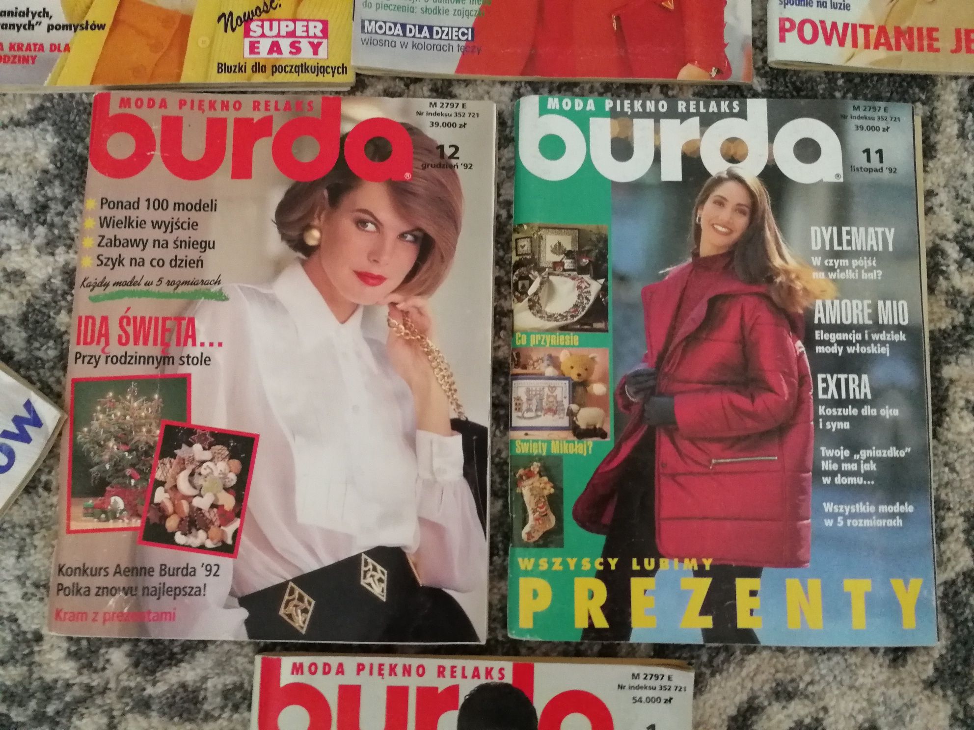 Burda czasopismo szycie moda  wybrany rocznik