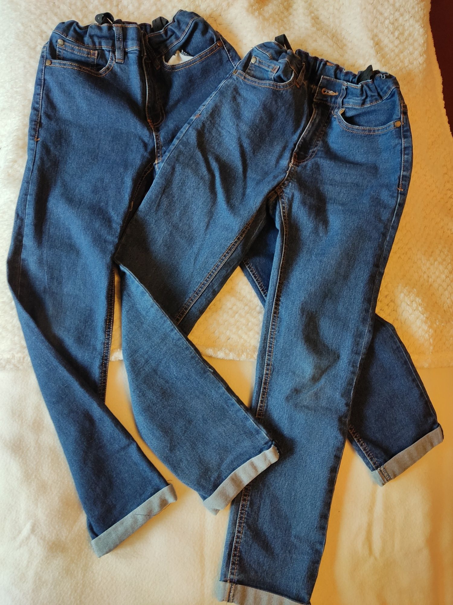 Spodnie jeans 2 pary rozm. 146