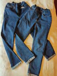 Spodnie jeans 2 pary rozm. 146