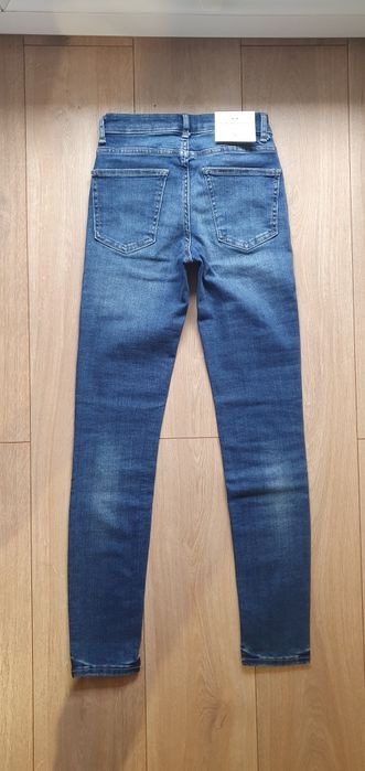 Jeansy skinny Zara 34 piękny kolor