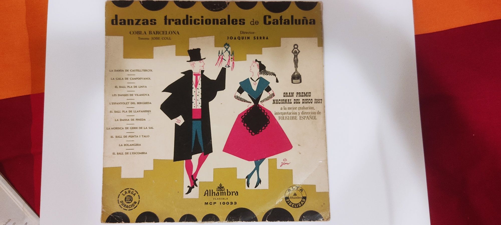 Disco vinyl vinilo 10" 33 1/3 Danzas Tradicionales de Cataluña
Spain 1