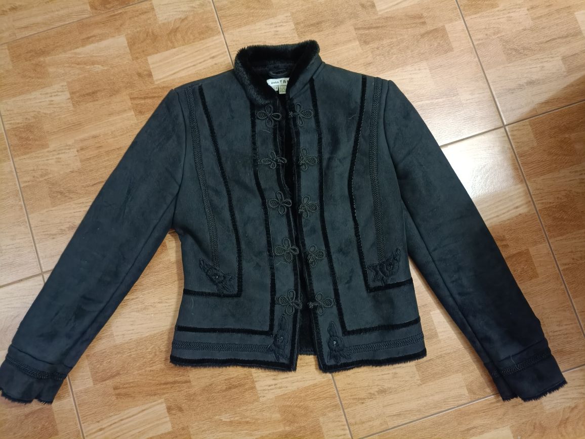 Дубленка Zara S, пуховик Moncler 36/38