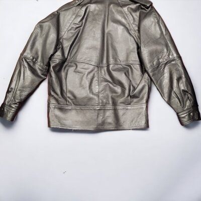 Куртка (курточка) кожаная винтажная Англия р-р. L-XL