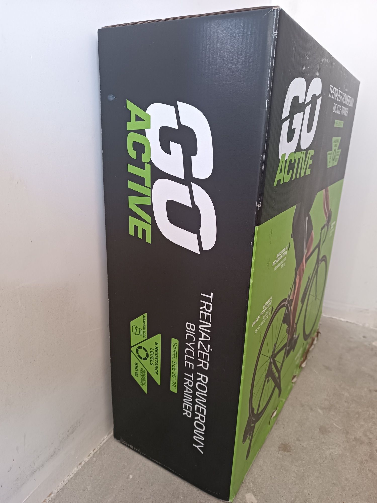 Trenażer rowerowy 26”-28” Active Go 650W 120k