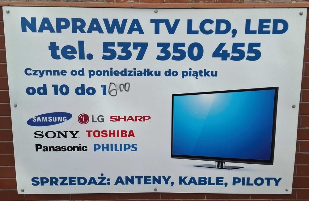 Naprawiam telewizory LCD, LED, OLED / naprawiam piloty do TV