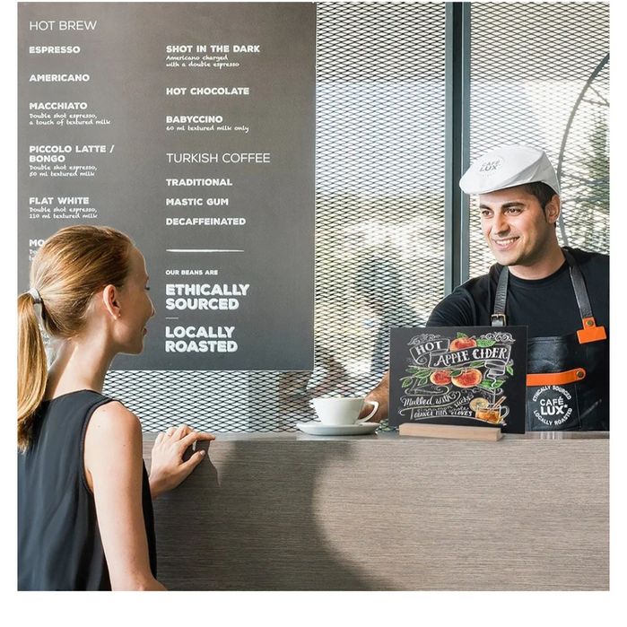 Zestaw 4 tablic kredowych ONUPGO z podstawą, 8 x 12 cal