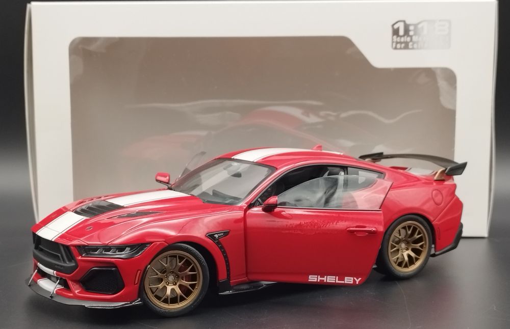 1:18 Solido Ford Mustang Shelby Super Snake Coupe 2025 Red White USA
