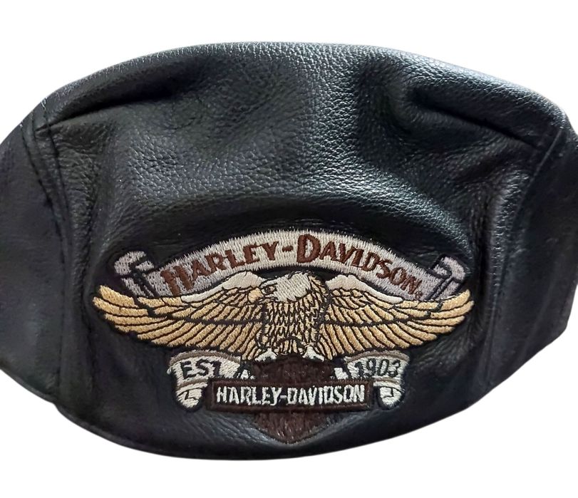 Harley Davidson nowy kaszkiet skóra naturalna r. XL