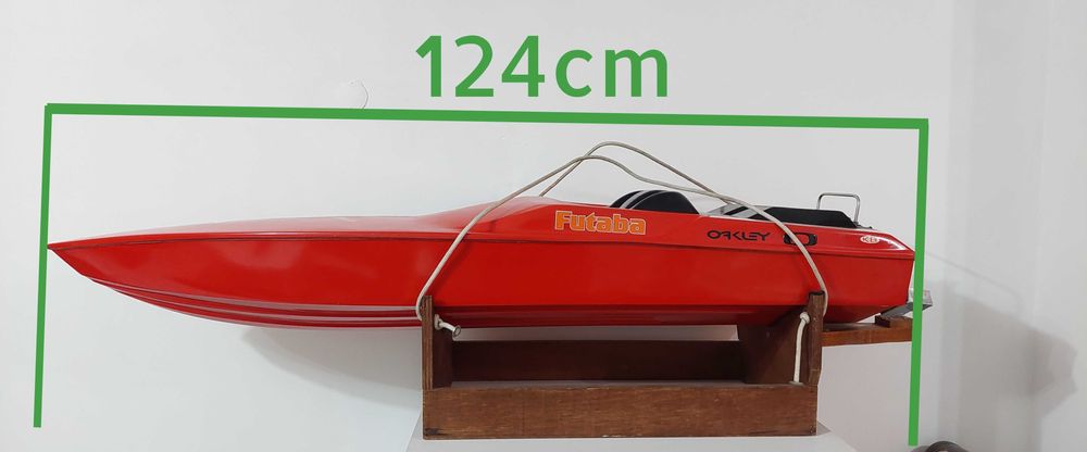 Lancha / barco RC Casco em Fibra. Modelismo Baixa de preço